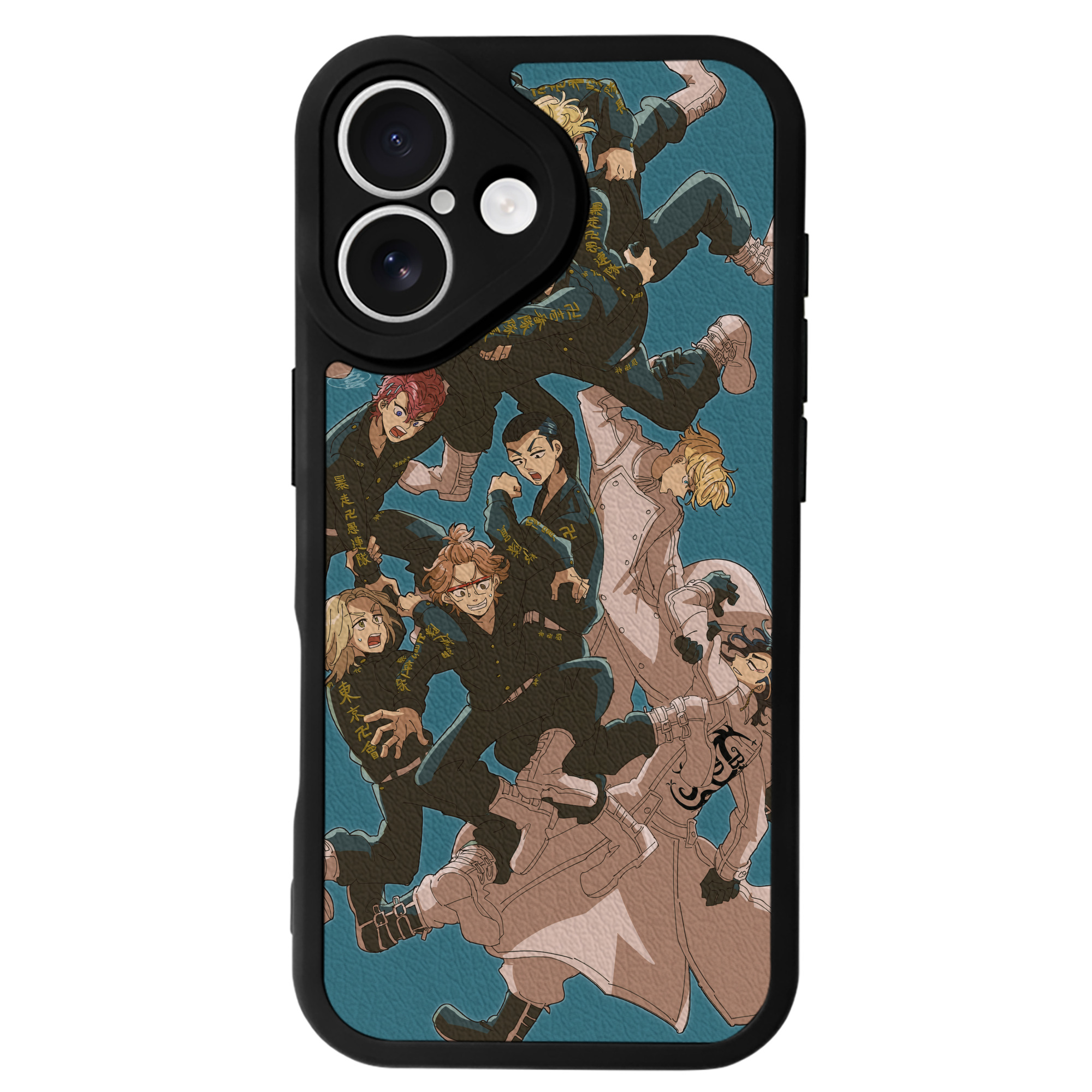 （画像用） 東京リベンジャーズ Tokyo Revengers 【iPhone 16シリーズ対応】シリコンスマホケース（レザー調） 材質：シリコン